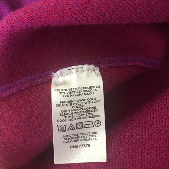 NWT - ANN TAYLOR -  Fair Isle Turtleneck Balloon Sleeve Sweater size L - Picture 4 of 6